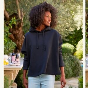 Frank & Eileen Kane Capelet Hoodie Black Size Medium